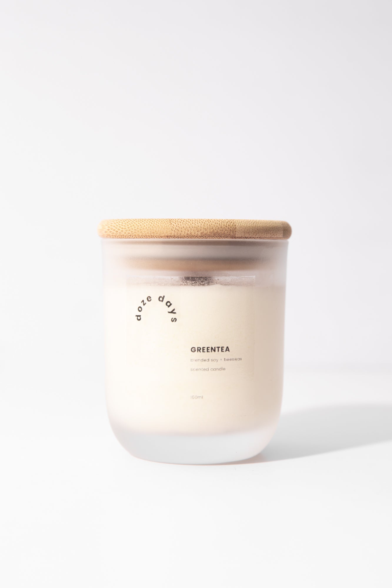 green tea scented soy & beeswax candle