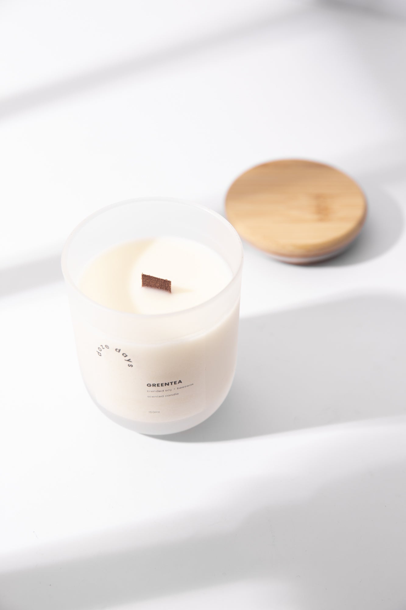 green tea scented soy & beeswax candle