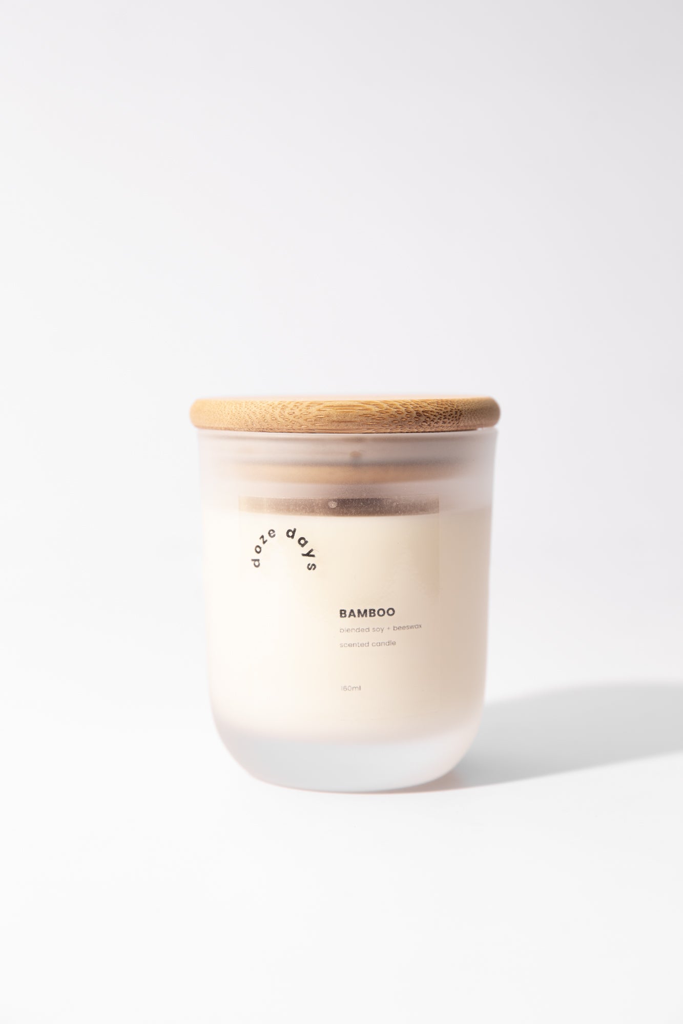 bamboo scented soy & beeswax candle