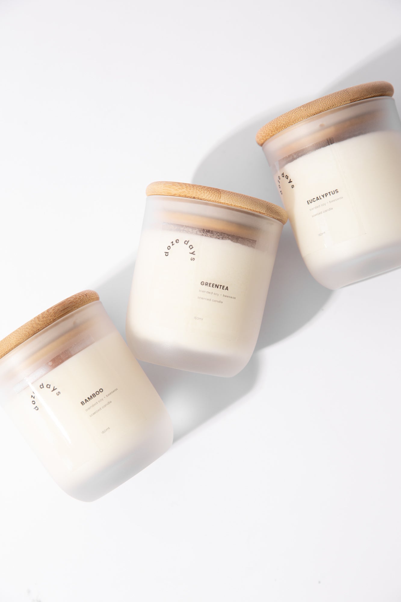 green tea scented soy & beeswax candle